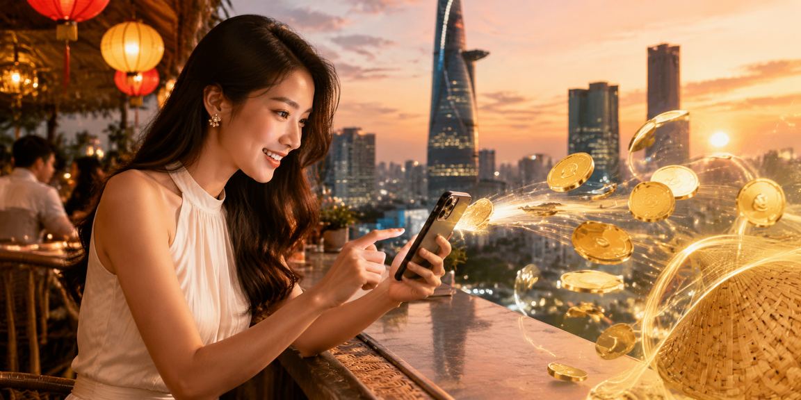 Phụ nữ mặc áo dài tại Hồ Chí Minh nhận cashback khi chơi casino trên điện thoại